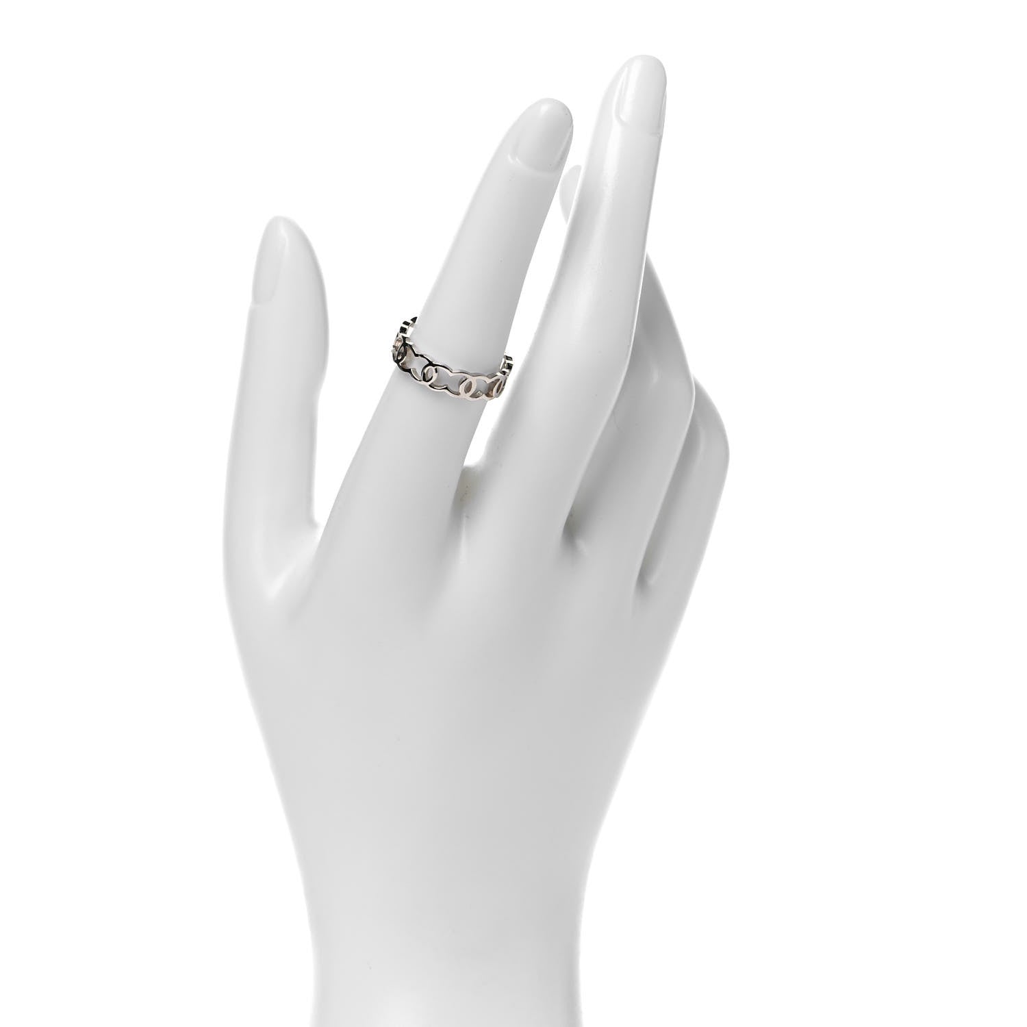 Chanel Metal CC Ring 7 Gold 2 of 4