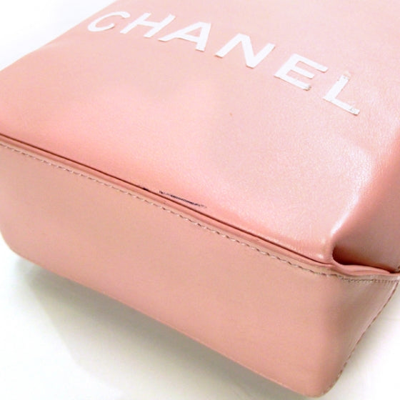 Chanel Leather Shopper Sac Pink 5 of 9