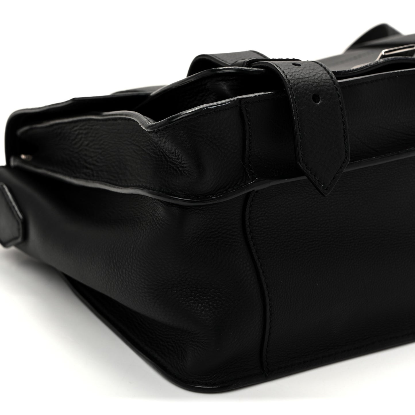 Soft Grainy Calfskin Medium PS1 Satchel Black
