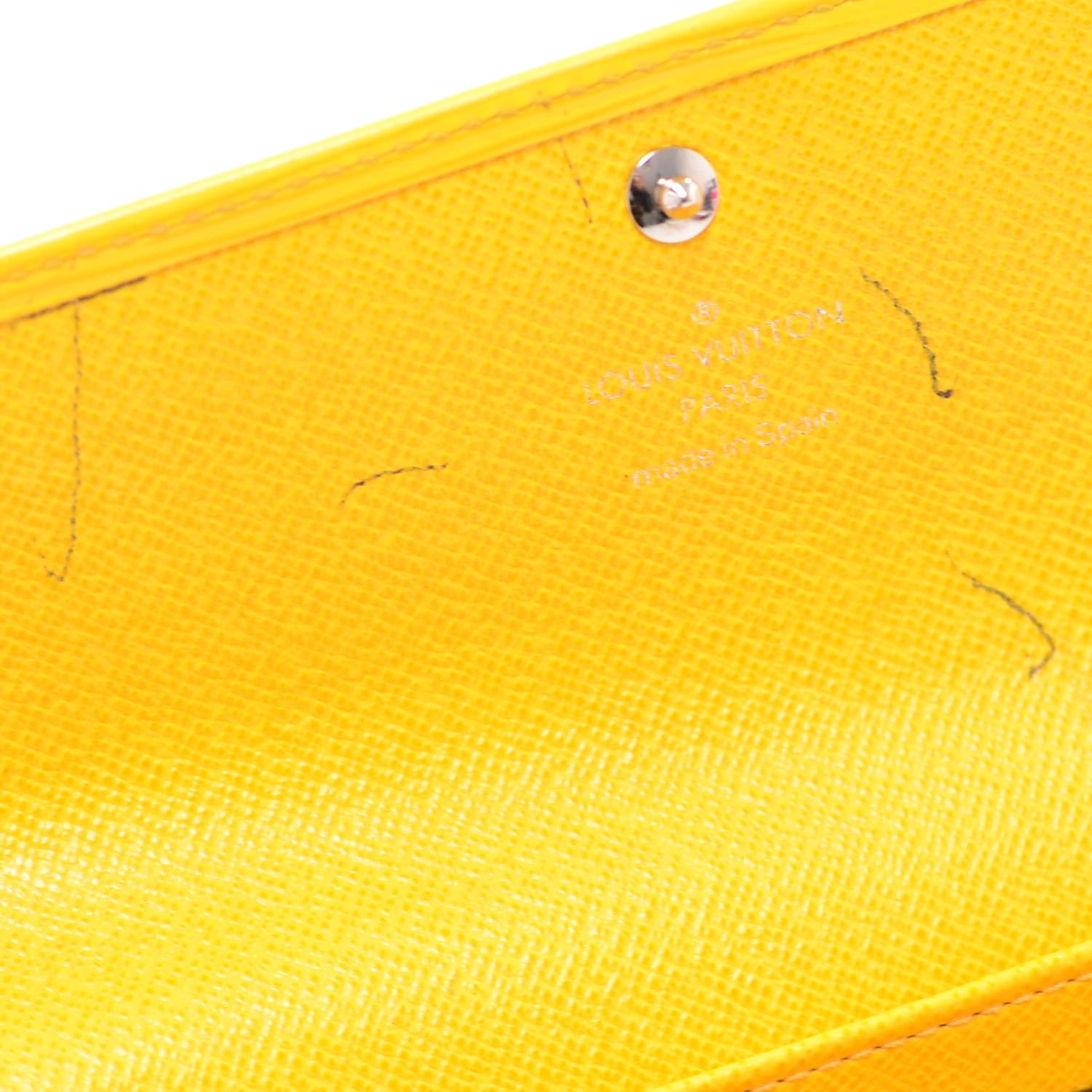 Louis Vuitton Epi Sarah Wallet Yellow 7 of 9