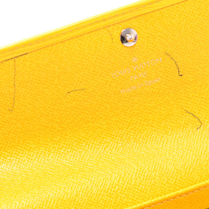 Louis Vuitton Epi Sarah Wallet Yellow 7 of 9