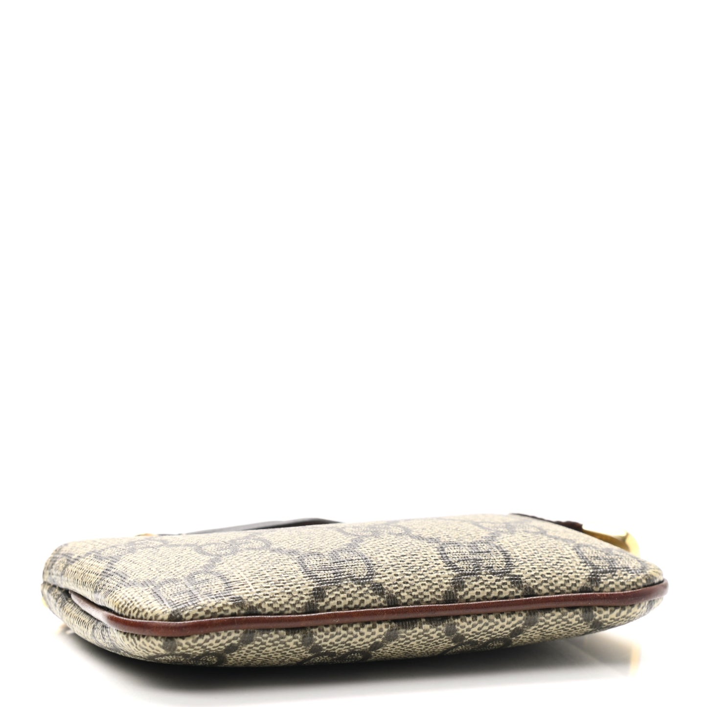 GG Supreme Monogram Key Case Brown