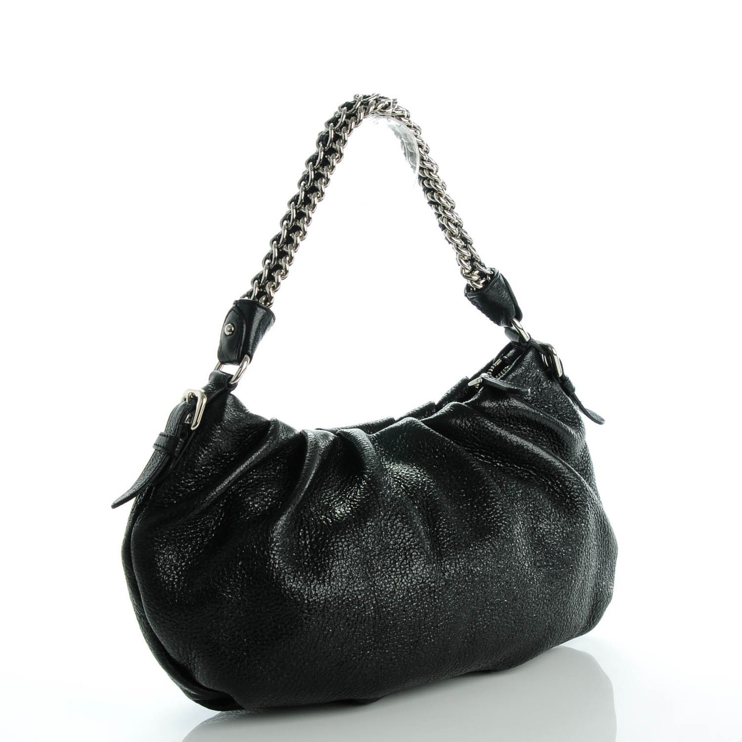 Cervo Lux Chain Hobo Nero Black