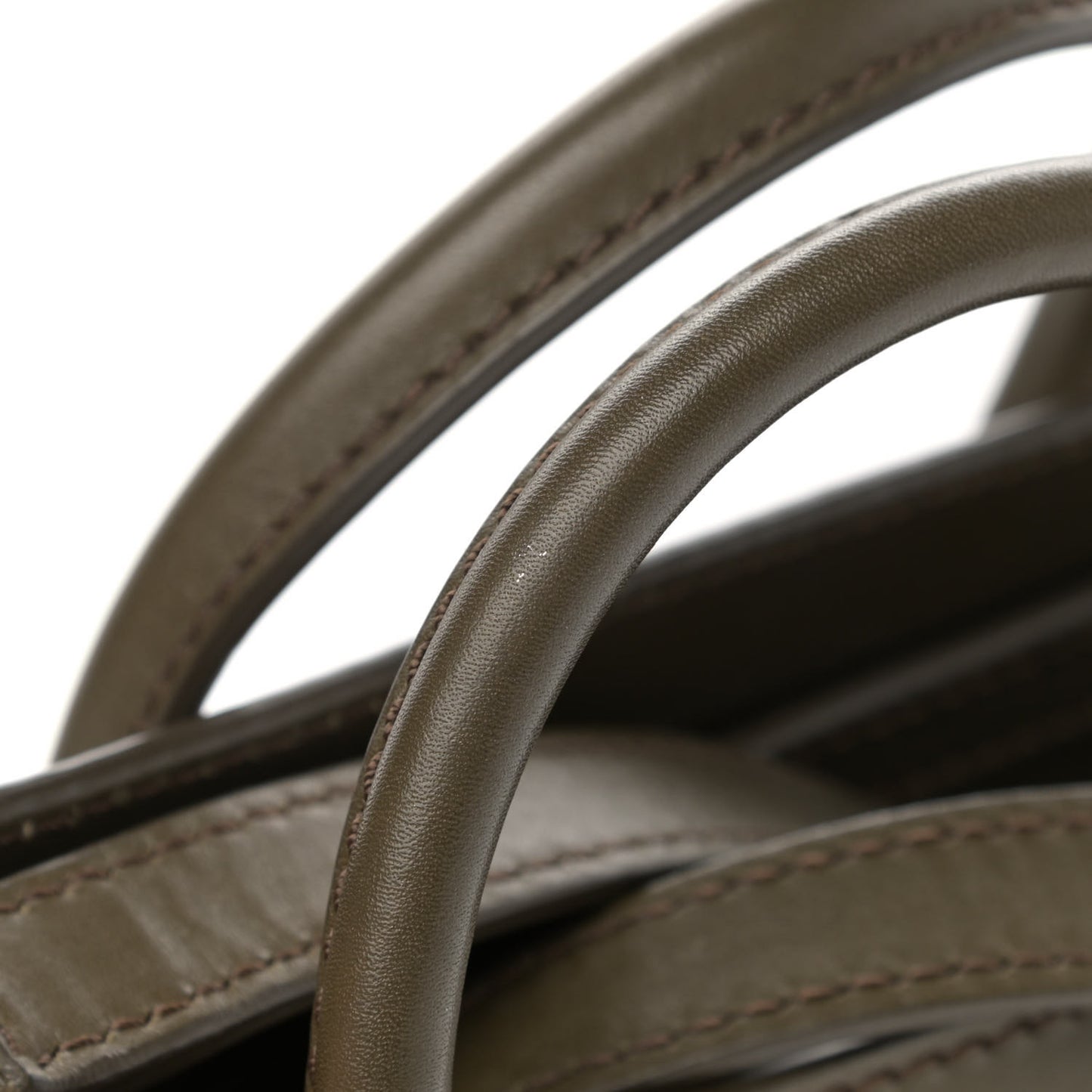 Smooth Calfskin Nano Luggage Khaki