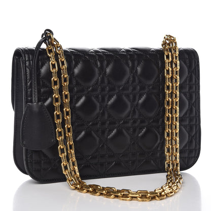 Christian Dior Lambskin Cannage Large Dioraddict Flap Bag Black 3 of 8