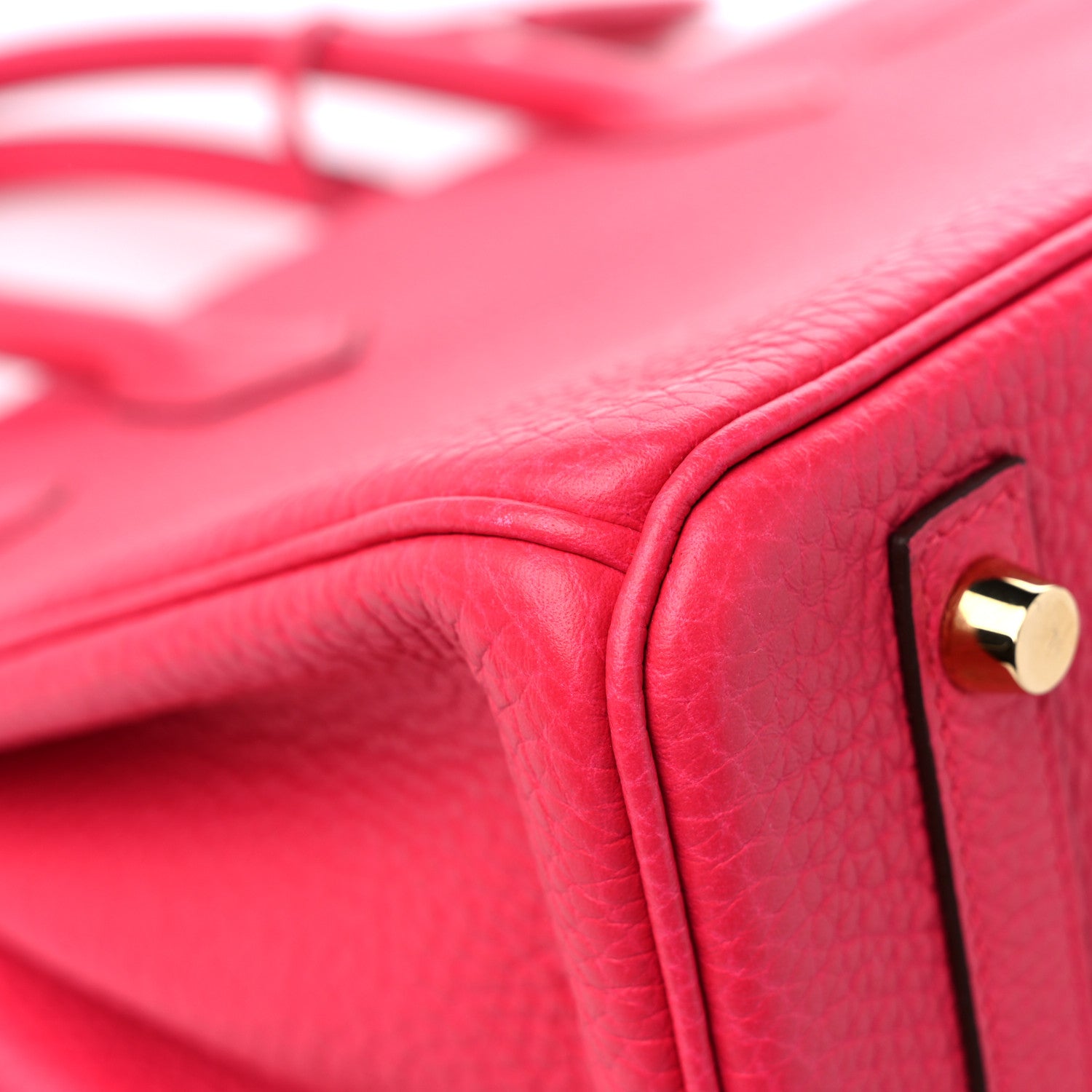 Hermes Taurillon Clemence Birkin 30 Rose Extreme 10 of 14