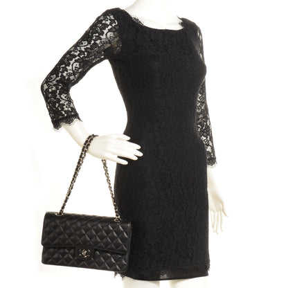 Chanel Caviar Quilted Medium Double Flap Black 2 of 8