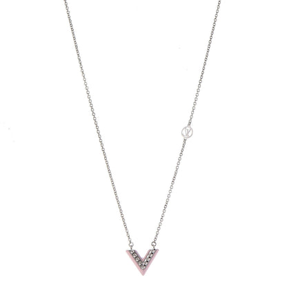 Louis Vuitton Essential V Necklace Rose Palla 1 of 8