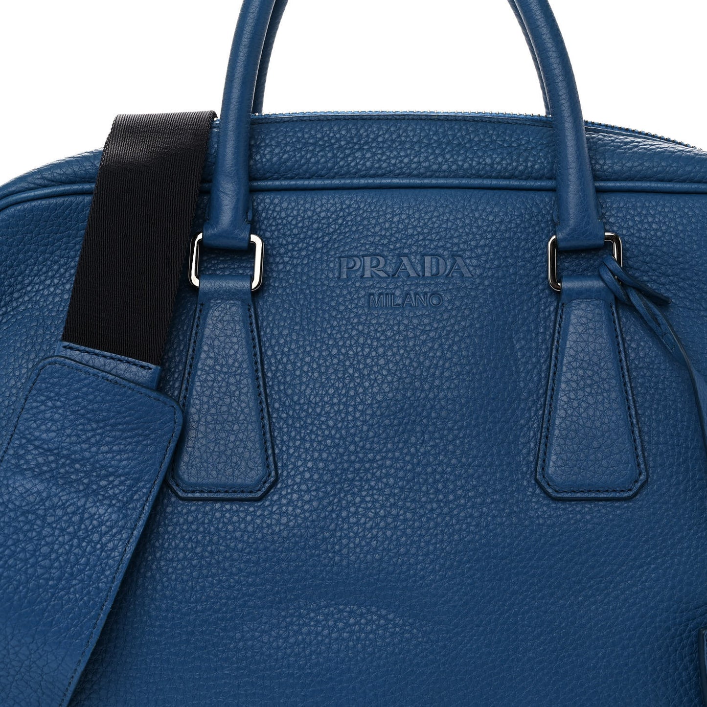 Vitello Daino Briefcase Cobalto