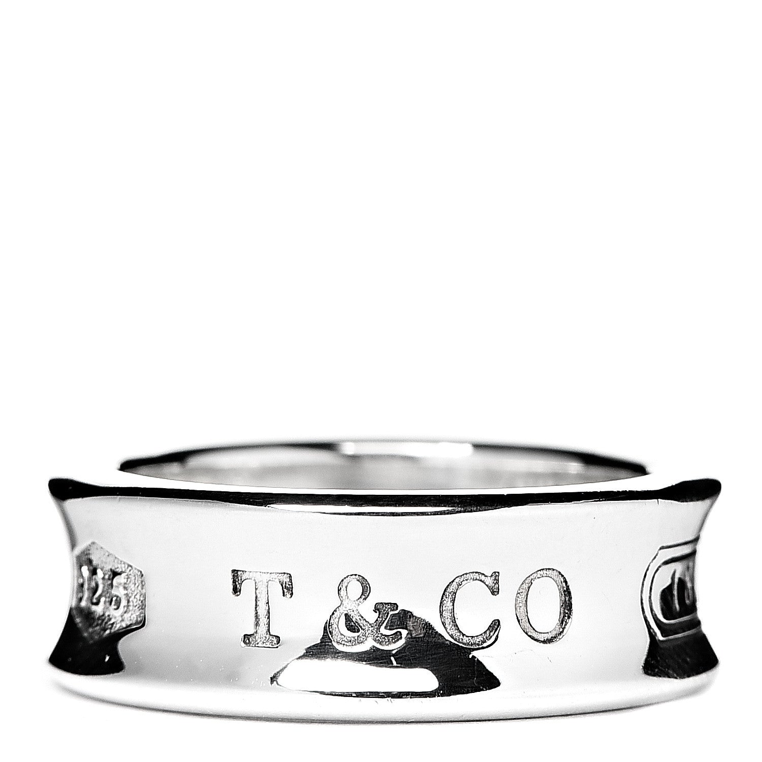 Tiffany Sterling Silver 1837 Band Ring 50 5.5 1 of 4