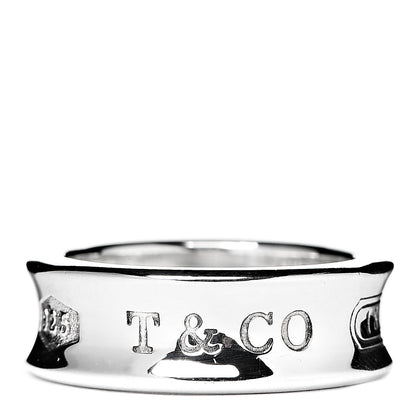 Tiffany Sterling Silver 1837 Band Ring 50 5.5 1 of 4