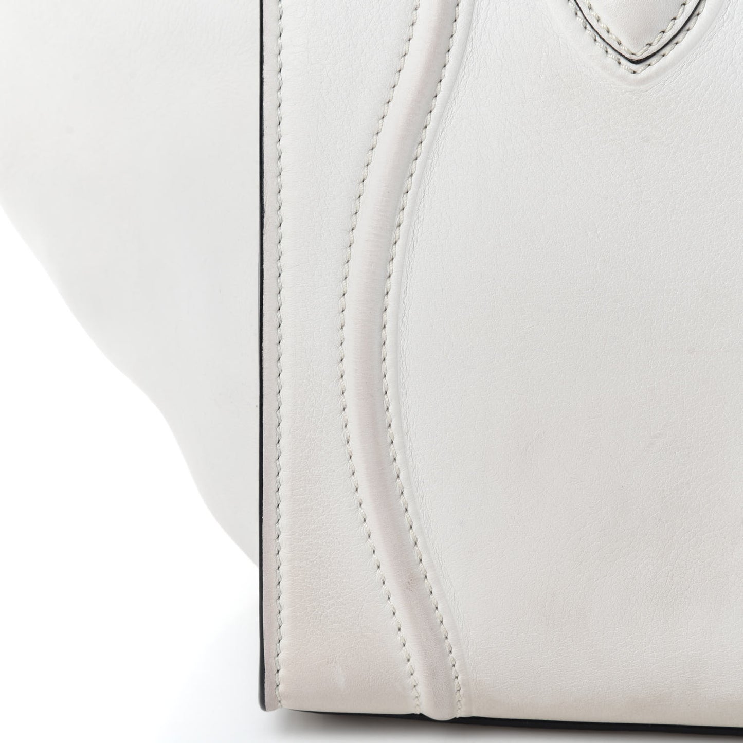 Calfskin Medium Phantom Luggage White