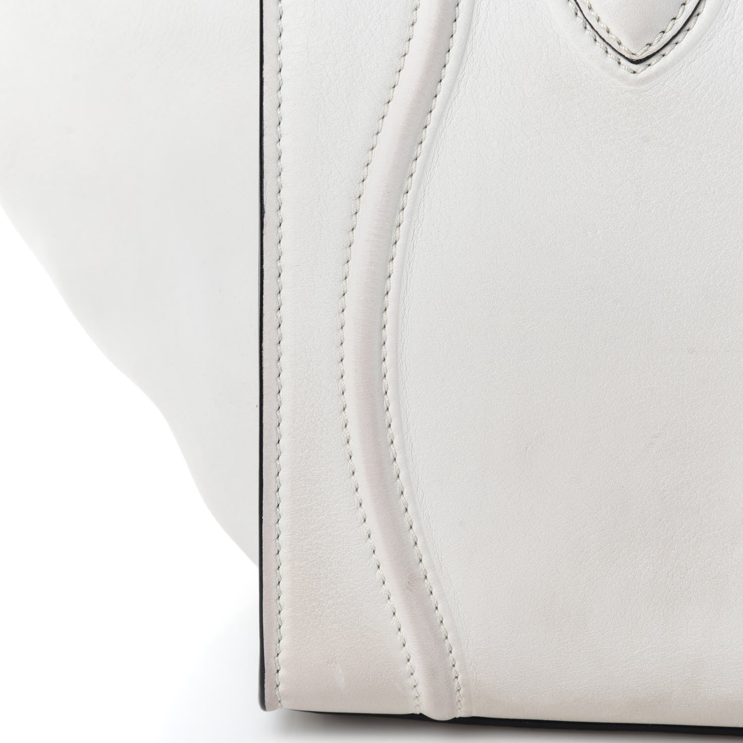 Celine Calfskin Medium Phantom Luggage White 14 of 14