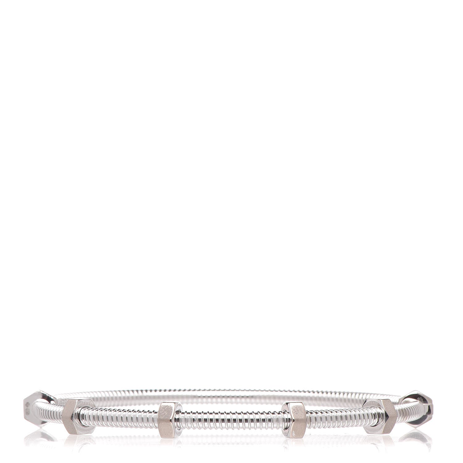 Cartier 18K White Gold Ecrou de Bracelet 1 of 7