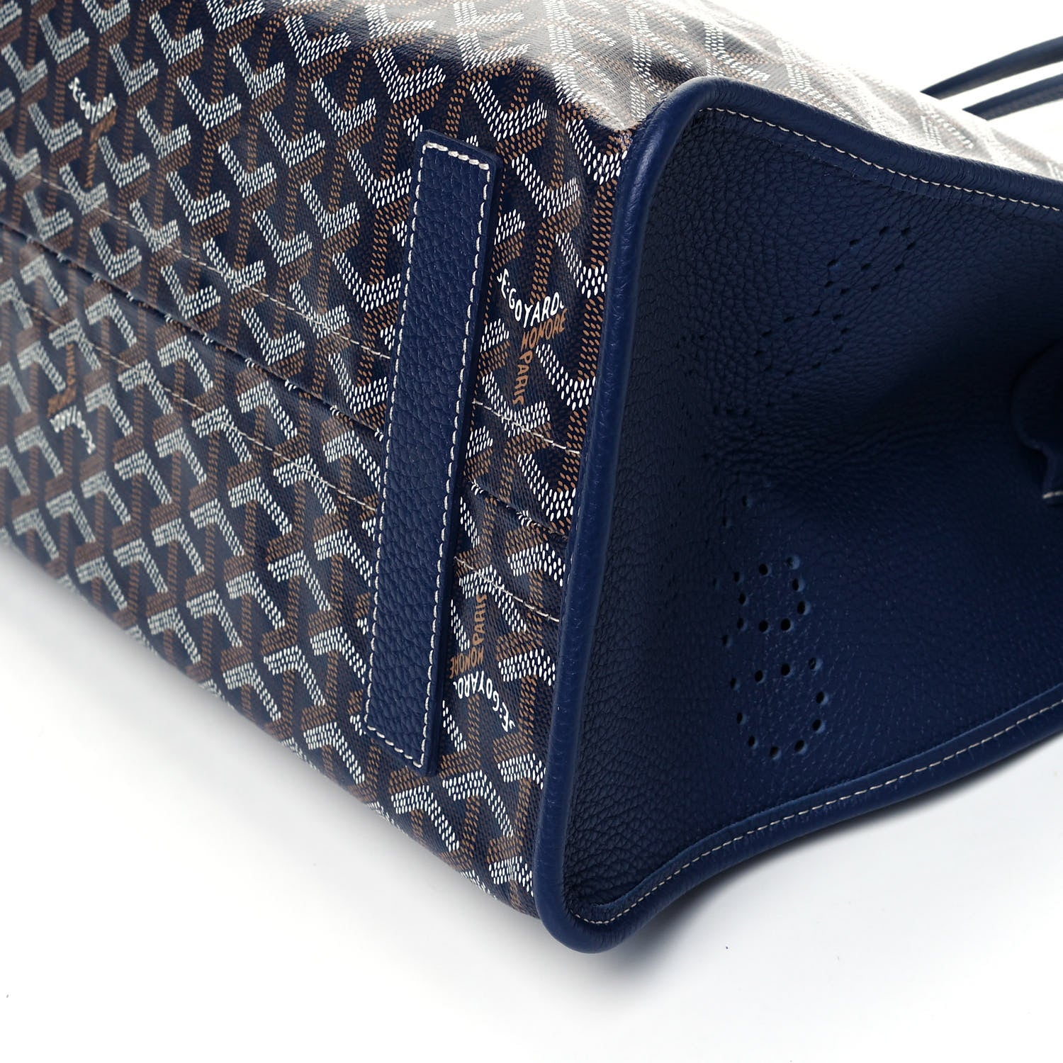 Goyard Goyardine Sac Hardy Pet Carrier PM Navy 8 of 9