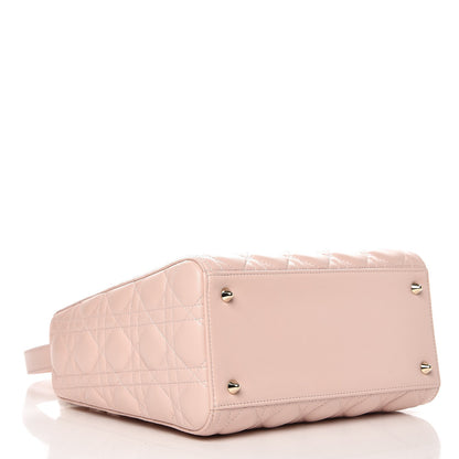 Christian Dior Lambskin Cannage Medium Lady Dior Light Pink 4 of 8