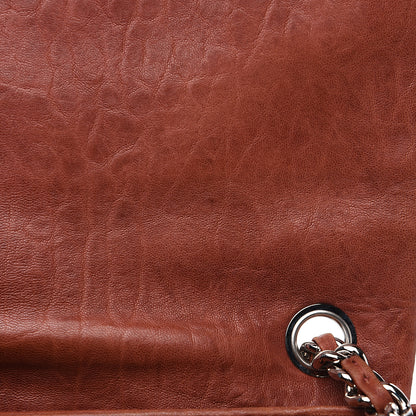 Chanel Washed Lambskin Quilted Large Chain Around Messenger Brown 9 of 15