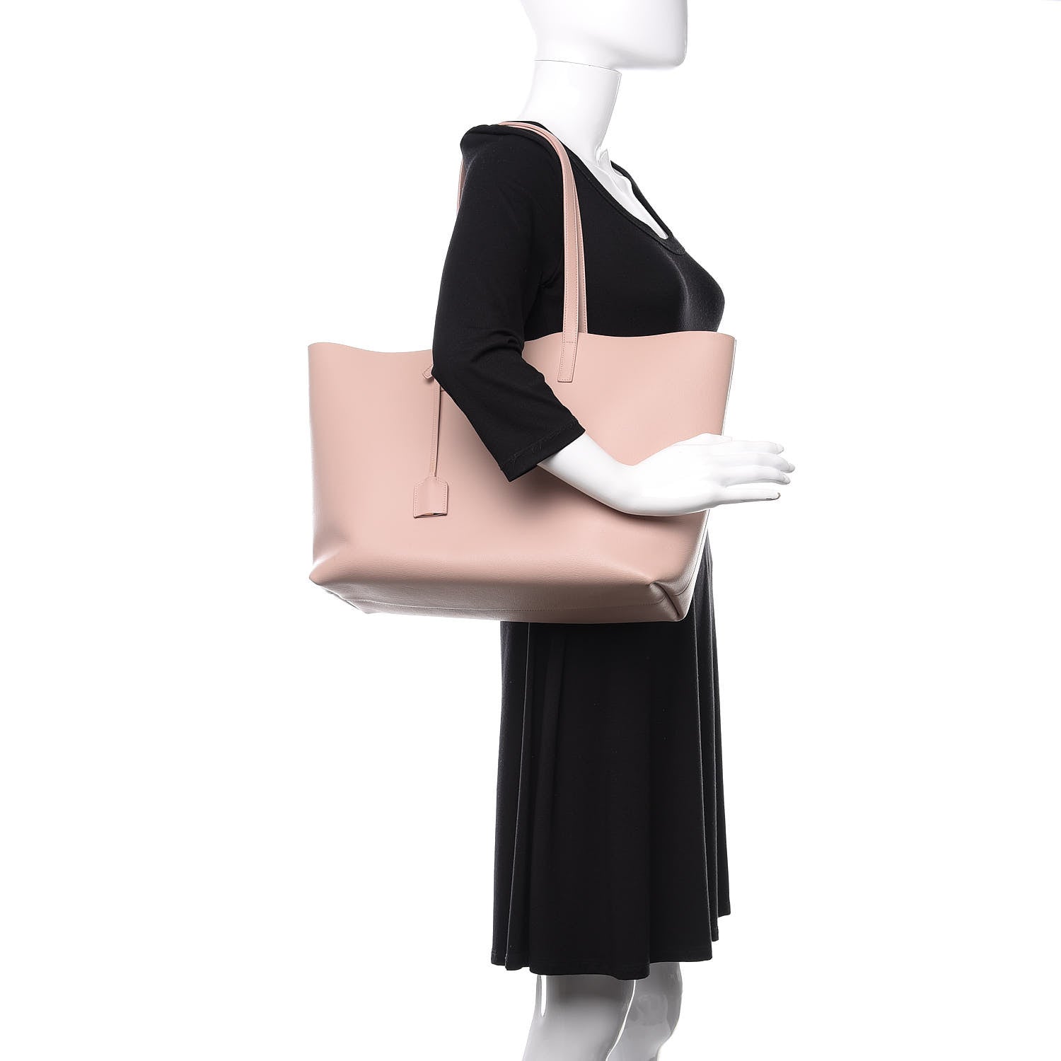 Saint Laurent Calfskin Large Shopping Tote Pale Blush 2 of 12