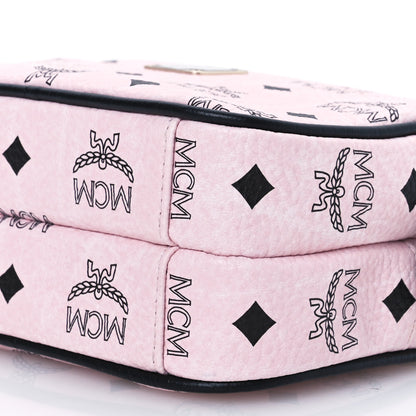 MCM Visetos Mini Camera Crossbody Bag Light Pink 12 of 15