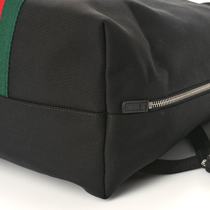 Gucci Techno Canvas Web Single Buckle Backpack Black 9 of 9