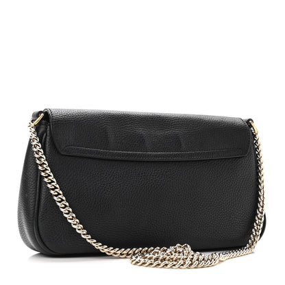 Gucci Pebbled Calfskin Medium Soho Flap Crossbody Black 3 of 12