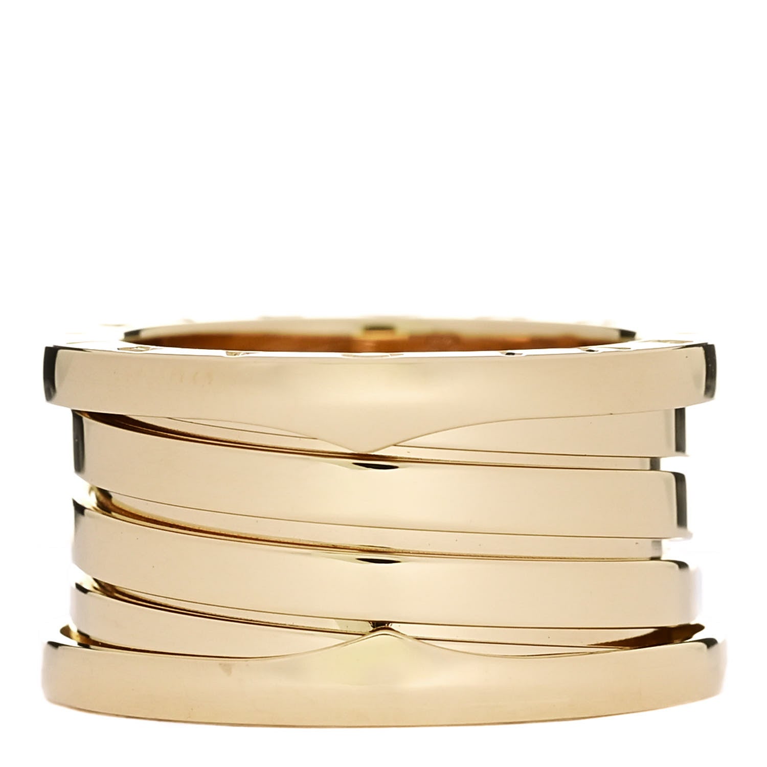 Bulgari 18K Yellow Gold B.Zero1 Four-Band Ring 52 6 1 of 6