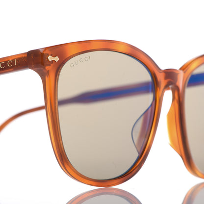 Gucci Acetate Square Frame Sunglasses GG0196SK Tortoise 8 of 9