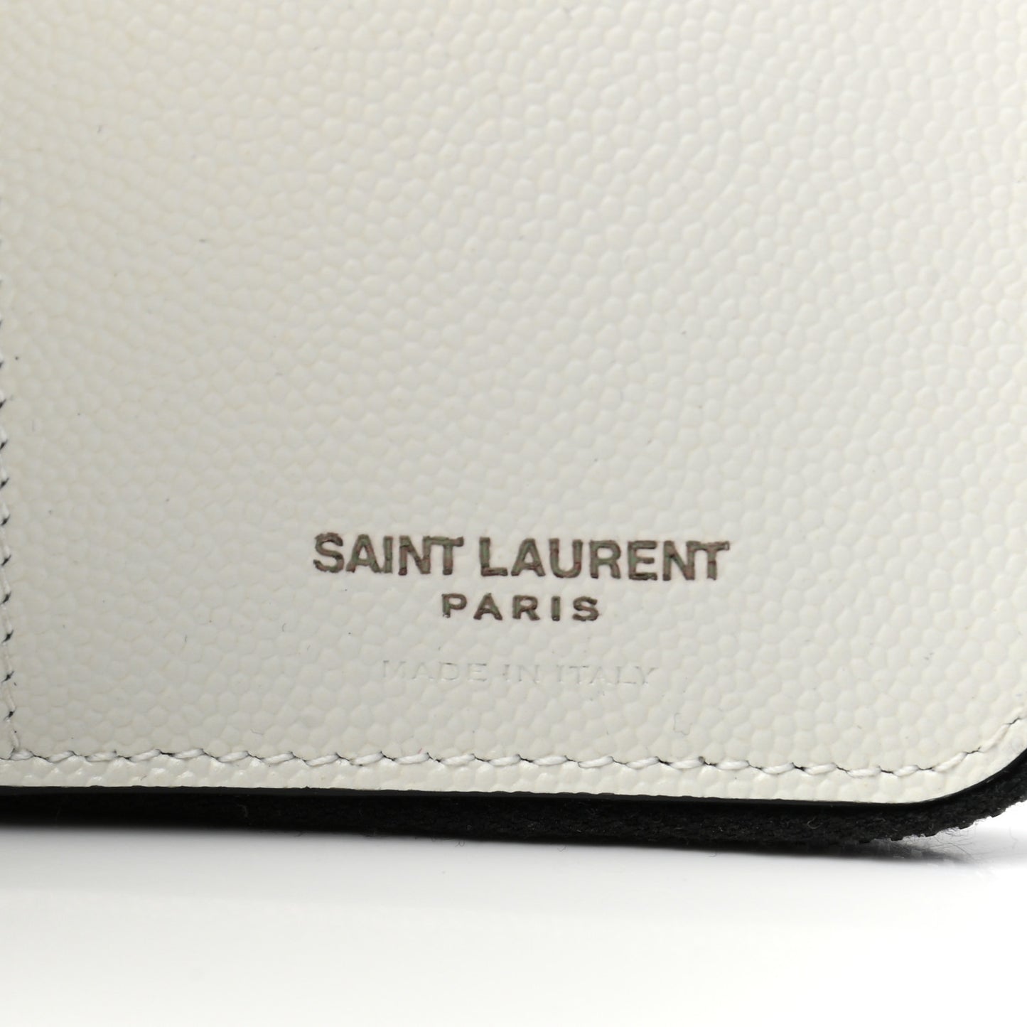 Grain De Poudre Matelasse Dotted Squares Monogram Compact Zip Around Wallet White Black