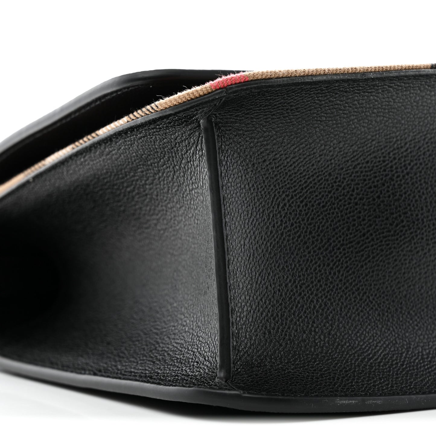 Derby Calfskin House Check Mackford Crossbody Bag Black