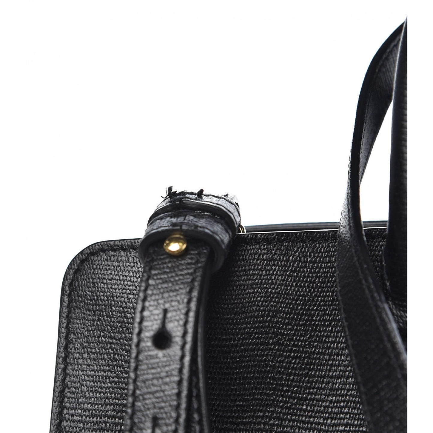 Textured Calfskin Small Classic Y Cabas Black