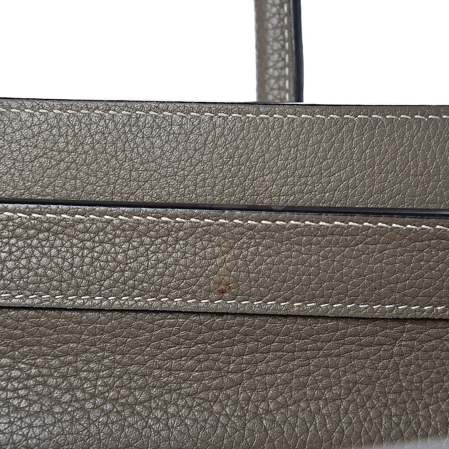 Celine Drummed Calfskin Micro Luggage Souris 11 of 22