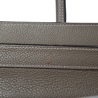 Celine Drummed Calfskin Micro Luggage Souris 11 of 22