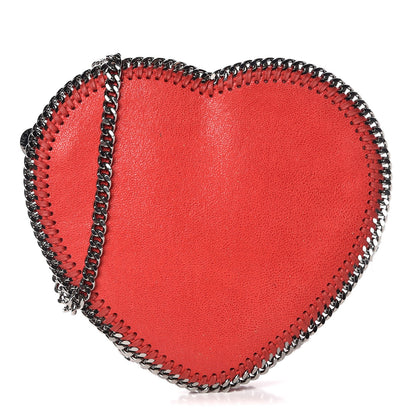 Stella McCartney Shaggy Deer Falabella Heart Crossbody Bag Red 1 of 10