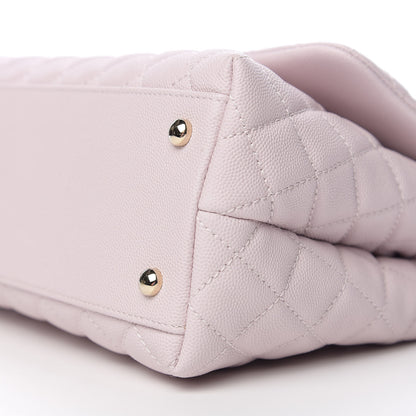 Chanel Caviar Quilted Small Coco Handle Flap Lilas Lilac 8 of 10