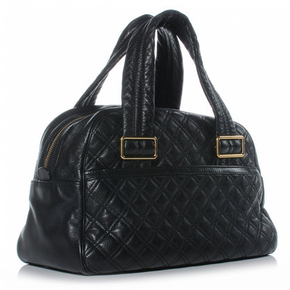 Marc Jacobs Leather Quilted Ursula Bowler Black 3 of 7
