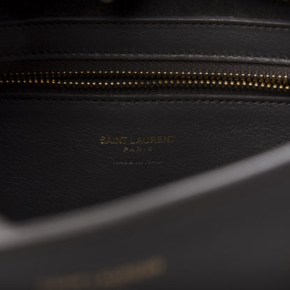 Saint Laurent Calfskin Small Monogram Cabas Grey 8 of 12