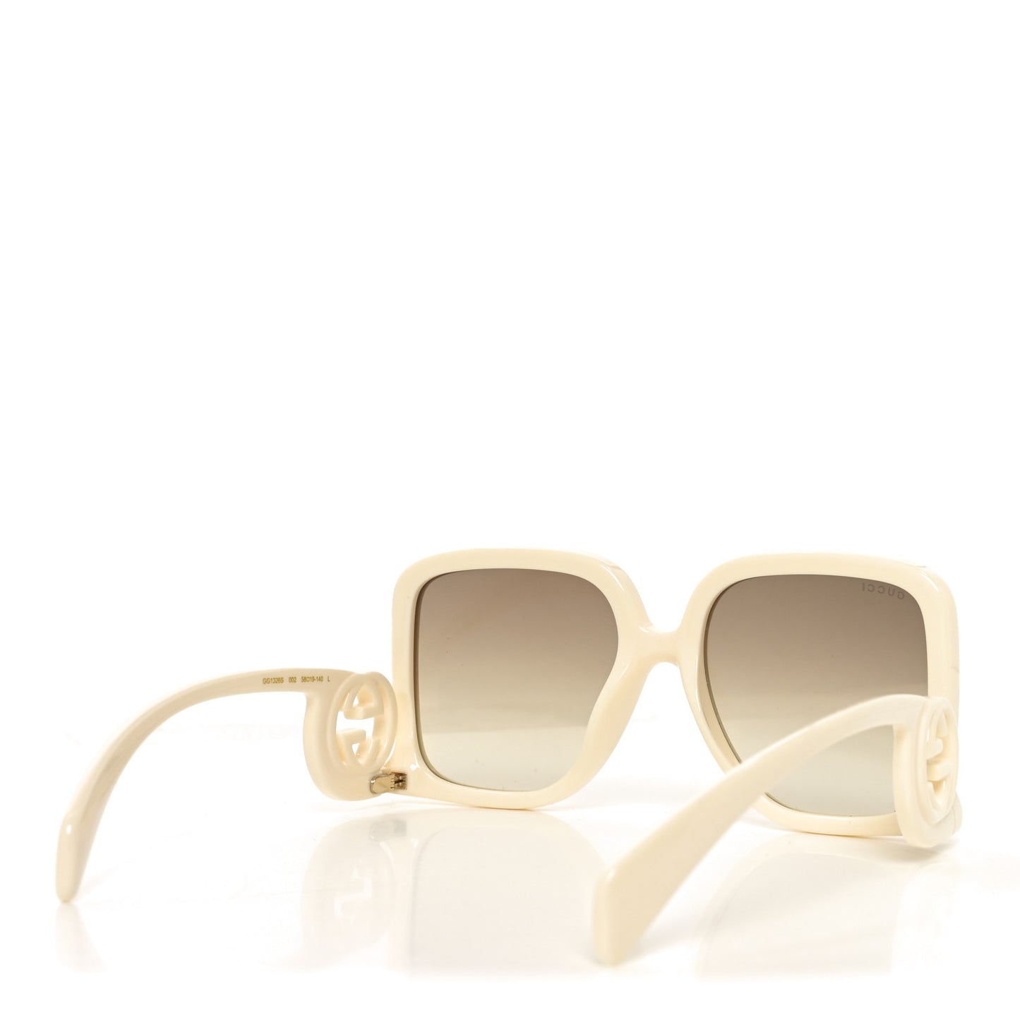 Acetate Rectangle Frame Sunglasses GG1326S White
