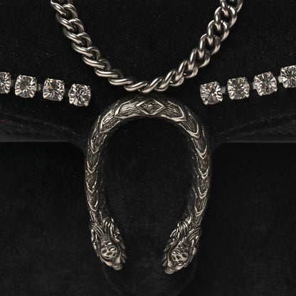 Gucci Velvet Crystal Super Mini Dionysus Shoulder Bag Black 7 of 10