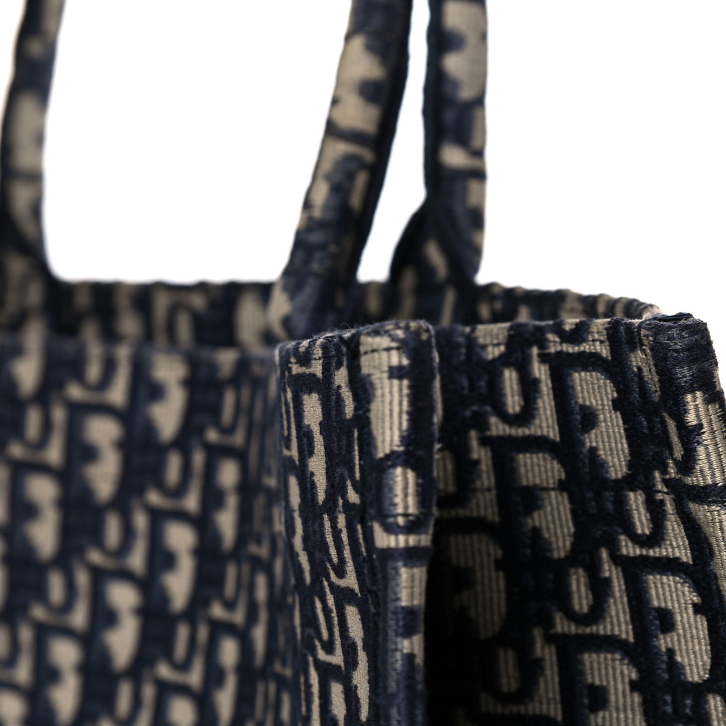 Oblique Book Tote Blue Multicolor