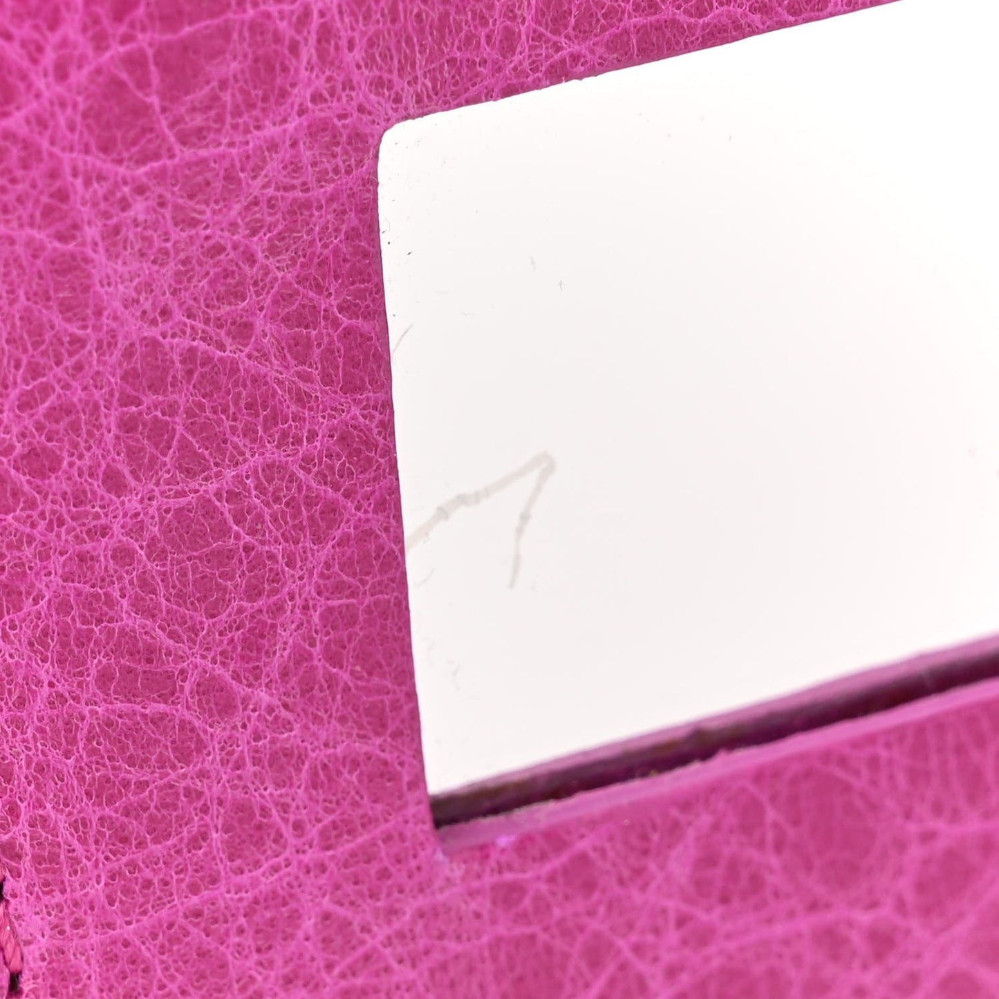 Agneau Laser Cut Cross Classic Gold Hardware Mini City Cyclamen