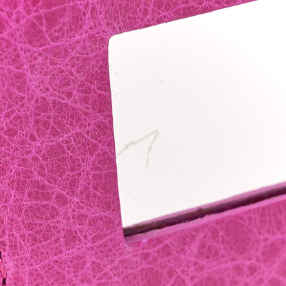 Balenciaga Agneau Laser Cut Cross Classic Gold Hardware Mini City Cyclamen 11 of 14