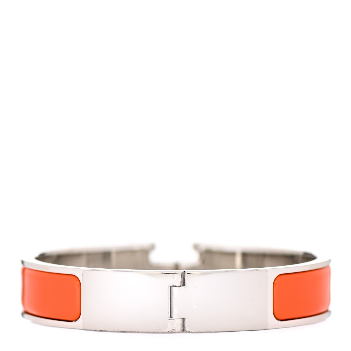 Enamel Narrow Clic Clac H Bracelet PM Orange