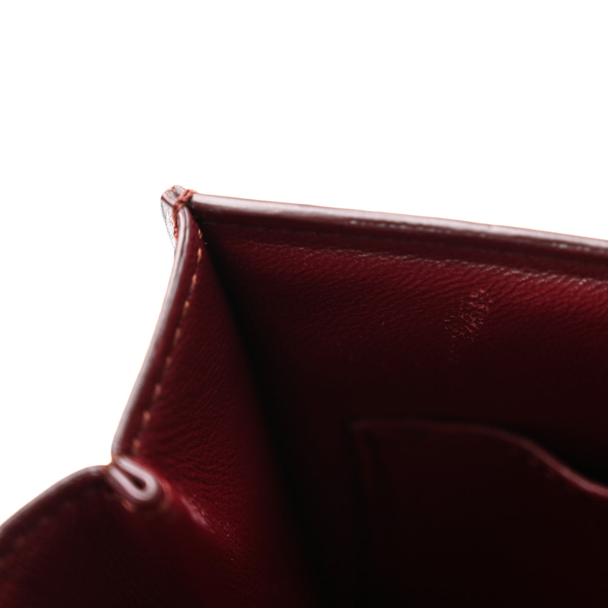 Celine Box Calfskin Medium Classic Box Flap Bag Burgundy 12 of 13
