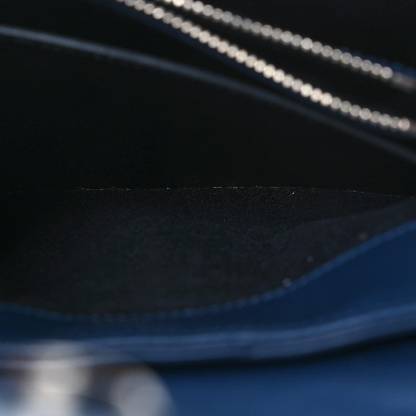 Calfskin Y Quilted Monogram Small Loulou Chain Satchel Navy