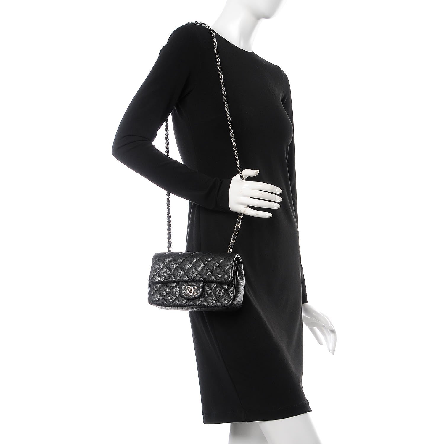 Chanel Caviar Quilted Mini Rectangular Flap Black 1 of 7