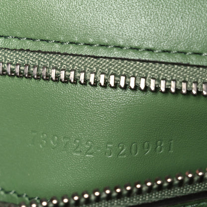 Gucci Senna Calfskin Petite GG Top Handle Shoulder Bag Green Soil Grass 7 of 10