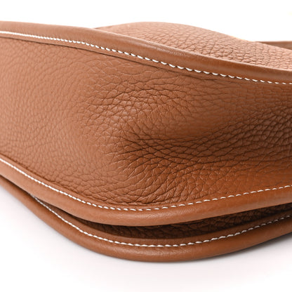 Hermes Taurillon Clemence Evelyne III PM Gold 10 of 10