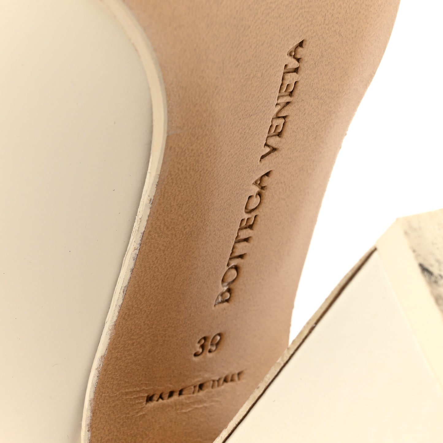 Calfskin Tex Mules 39 White