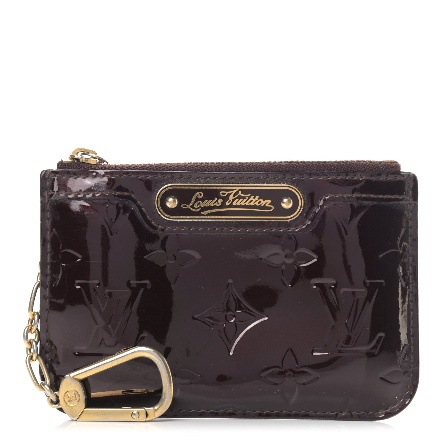Louis Vuitton Vernis Key Pouch Amarante 1 of 10