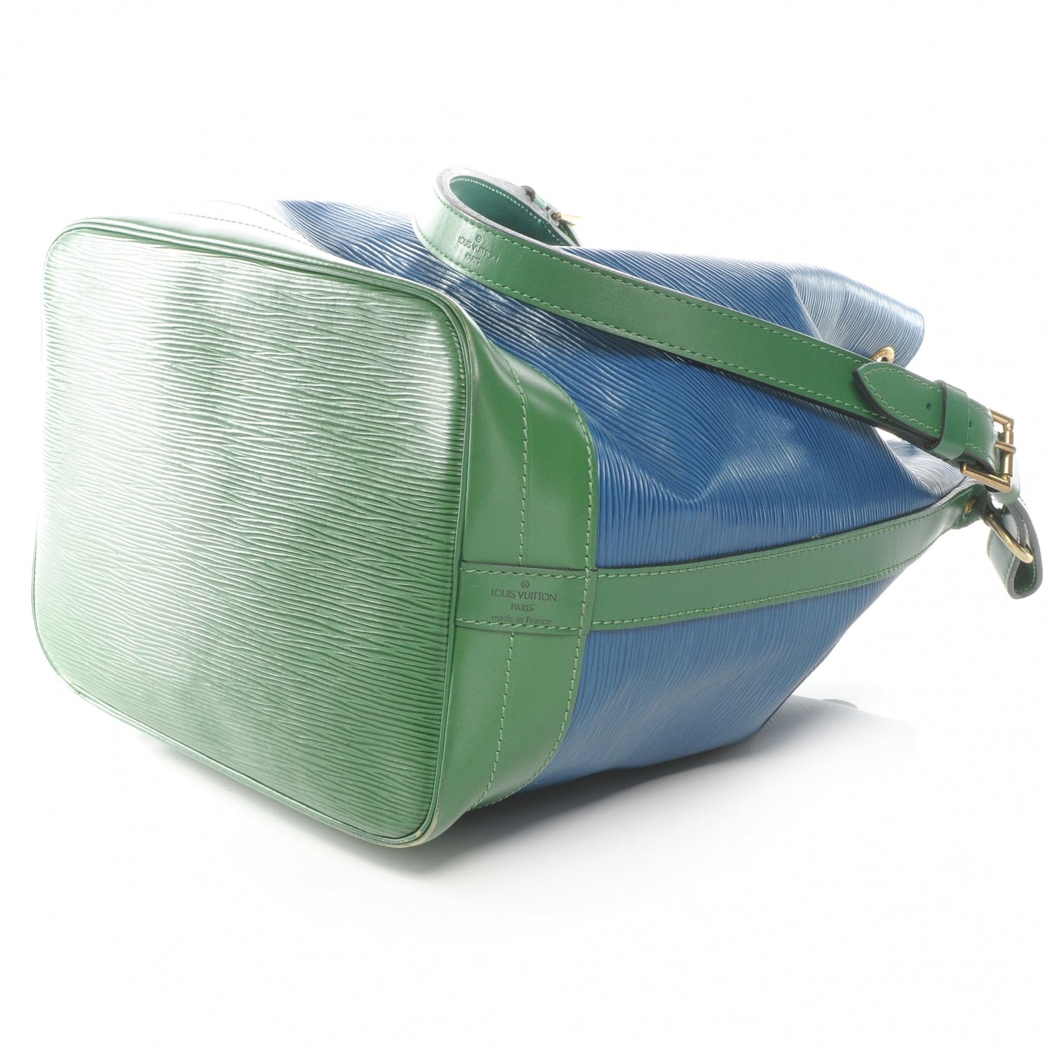 Louis Vuitton Epi Large Noe Blue Green 4 of 9